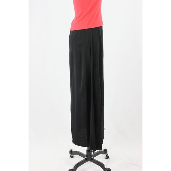Aritzia WILFRED Classic Black Crepe High Waisted A-Line Midi Skirt, Size 6 - Picture 3 of 14